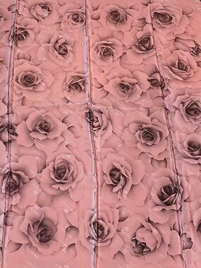 Rare Vintage Mila Schön 32-Inch Silk Jacquard Foulard - Hand Rolled Hem - READ